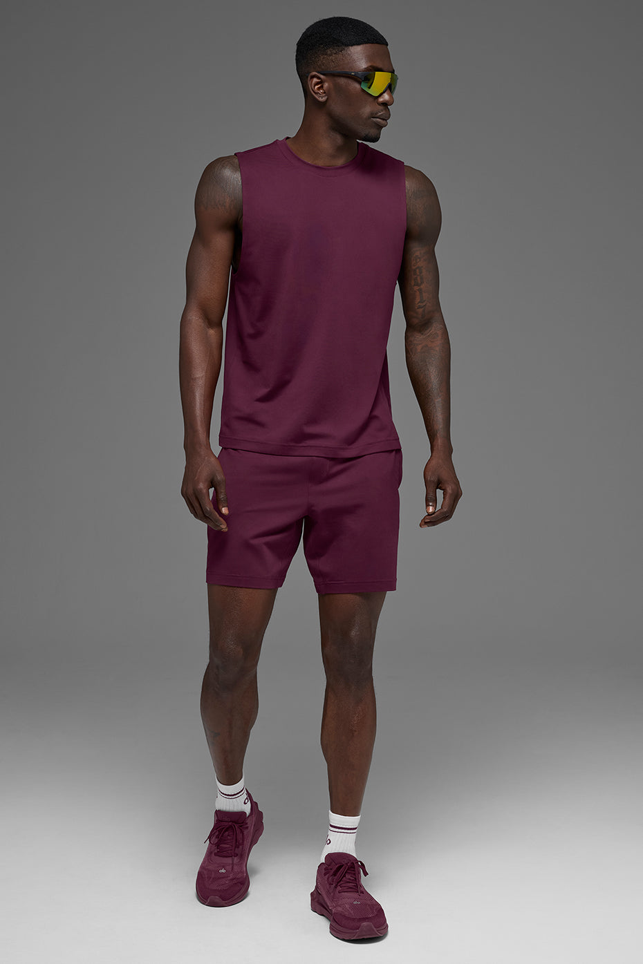 Conquer Muscle Tank - Burgundy image 6