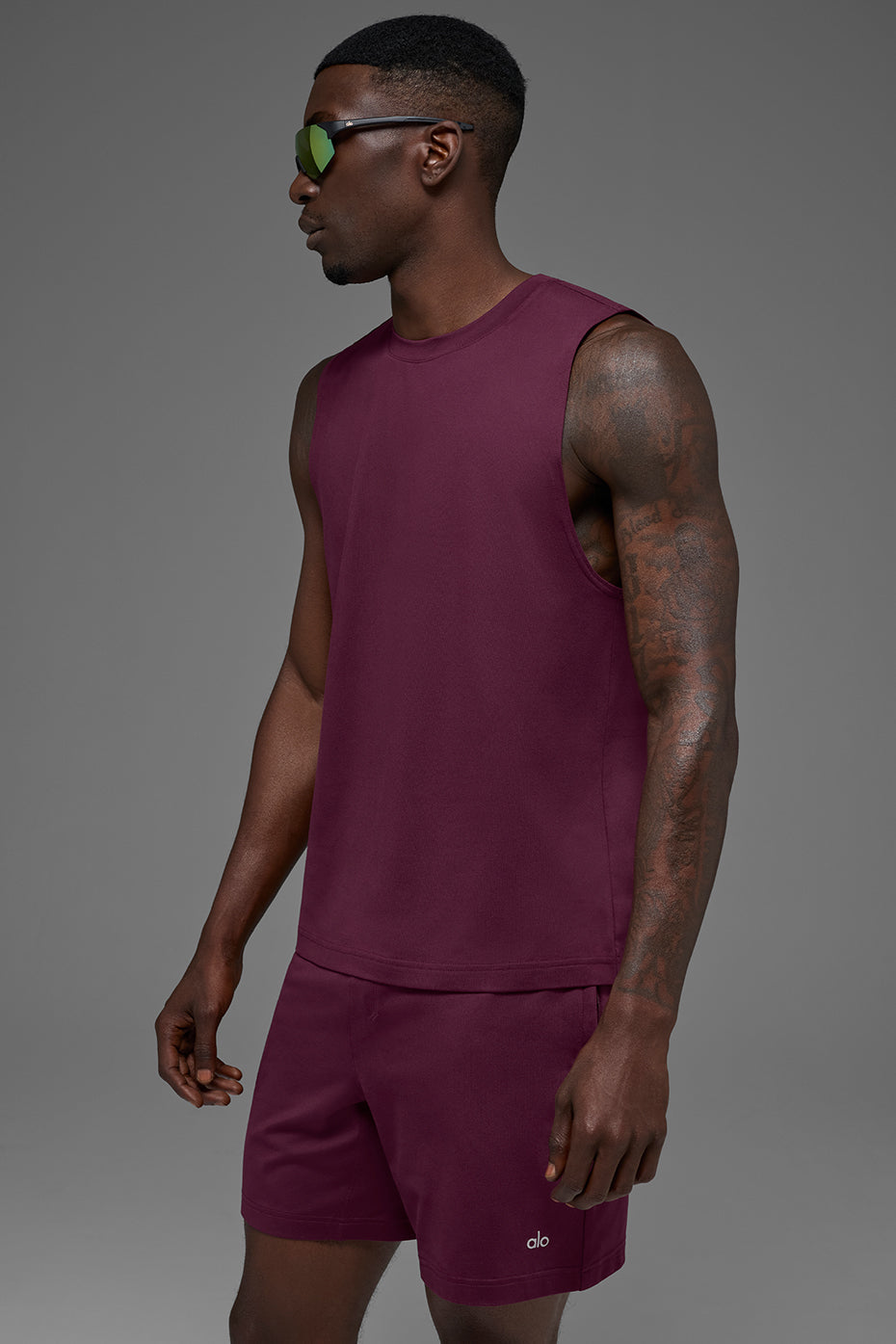 Conquer Muscle Tank - Burgundy image 4