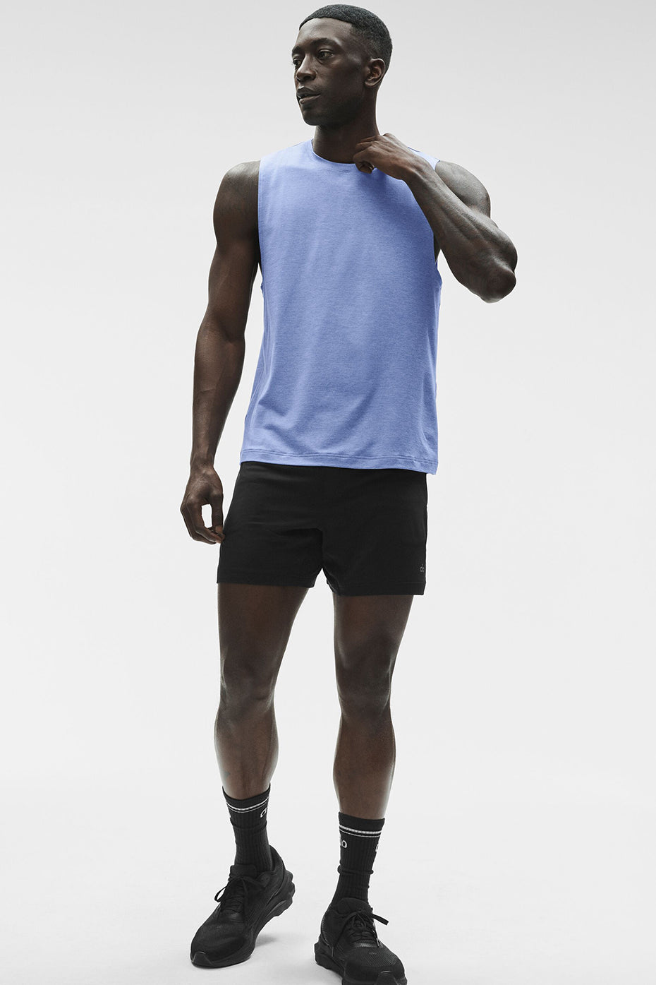 Conquer Muscle Tank - Provence Blue Heather image 4