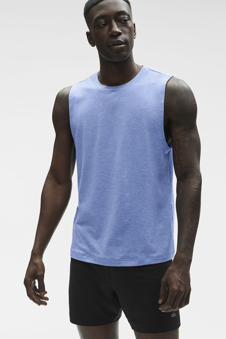 Conquer Muscle Tank - Provence Blue Heather image 1