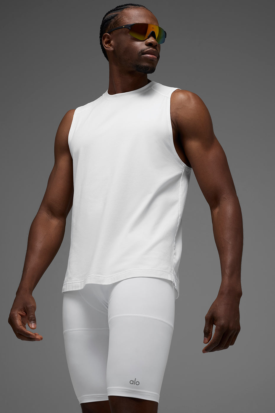 ALO Vapor Muscle Tank - White image 5