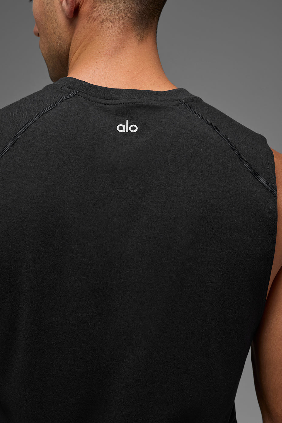 ALO Vapor Muscle Tank - Black image 3
