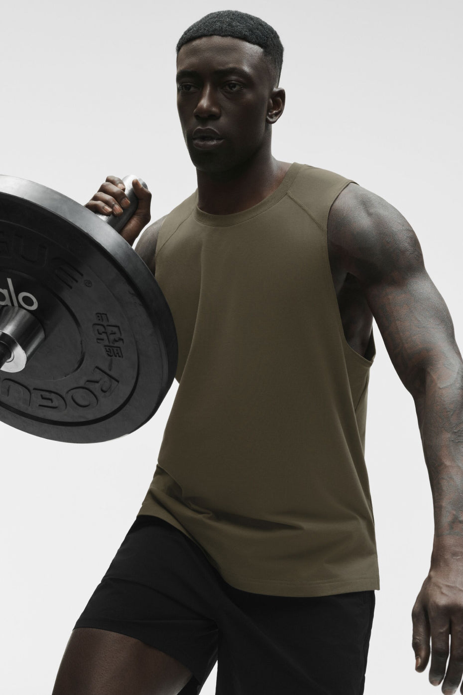 ALO Vapor Muscle Tank - Olive Tree image 5