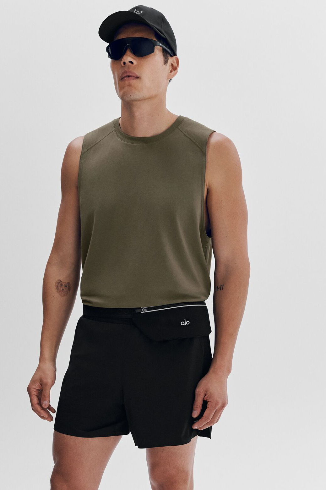 ALO Vapor Muscle Tank - Olive Tree image 1