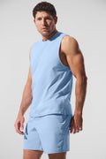 ALO Vapor Muscle Tank - Seashell Blue image 1