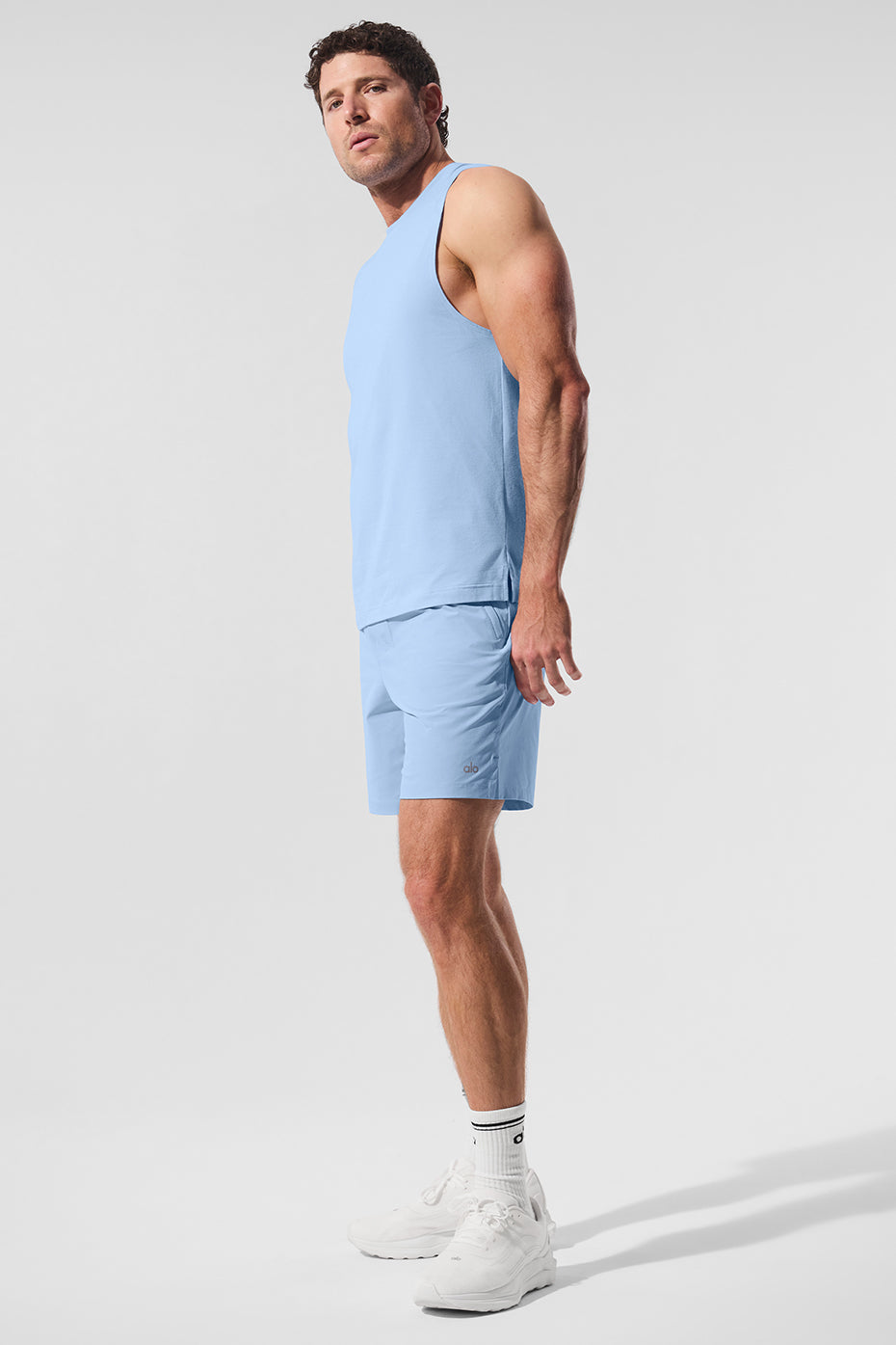 ALO Vapor Muscle Tank - Seashell Blue image 4