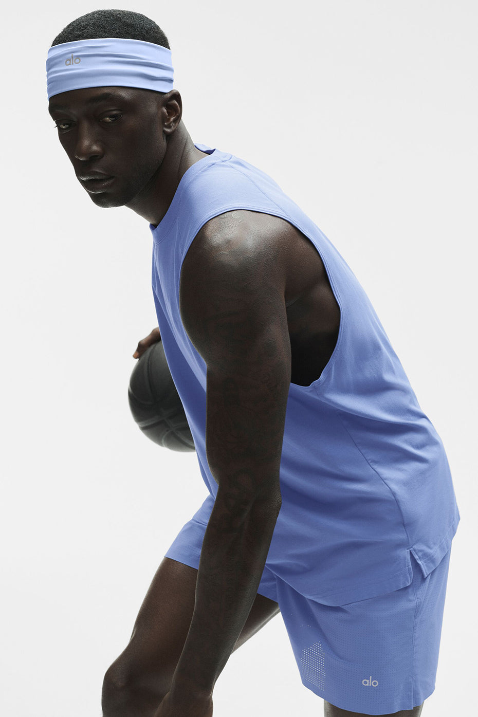 ALO Vapor Muscle Tank - Provence Blue image 4