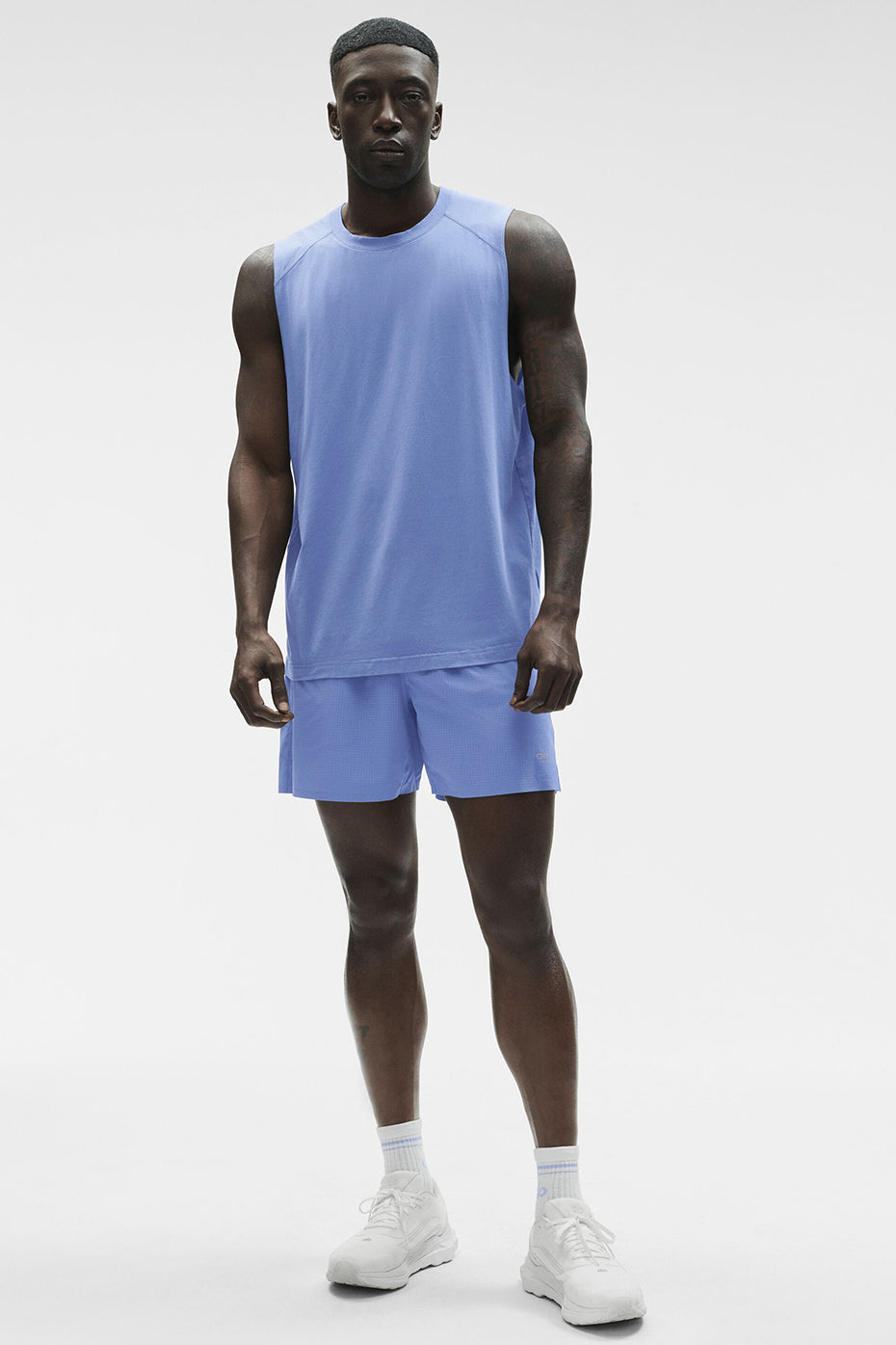ALO Vapor Muscle Tank - Provence Blue image 5