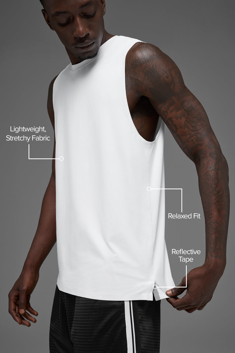 Idol Muscle Tank - White image 2