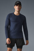 Triumph Long Sleeve Tee - Navy image 1
