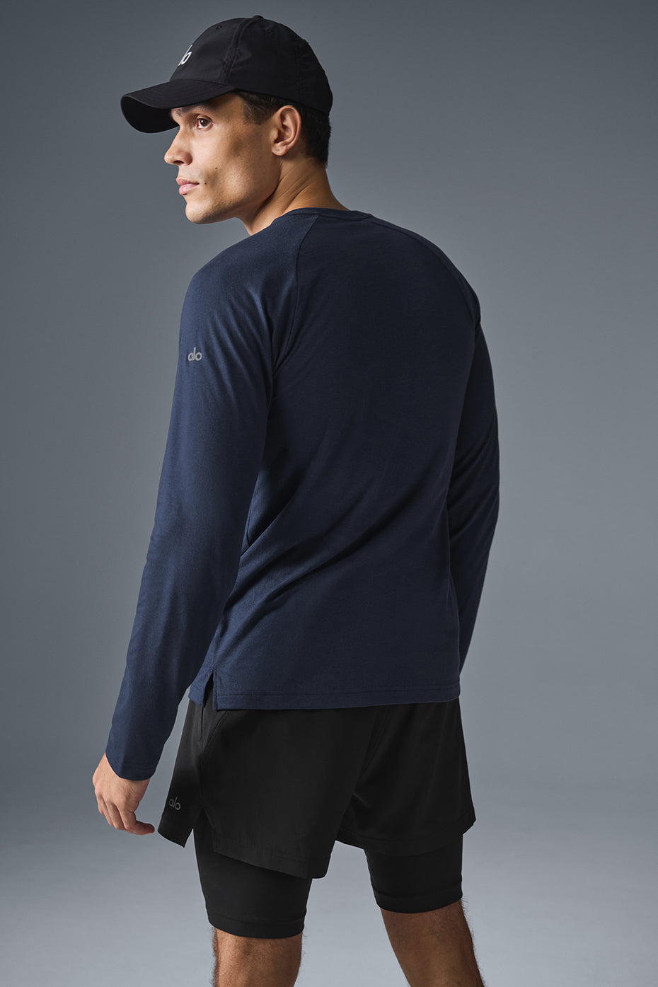 Triumph Long Sleeve Tee - Navy image 3