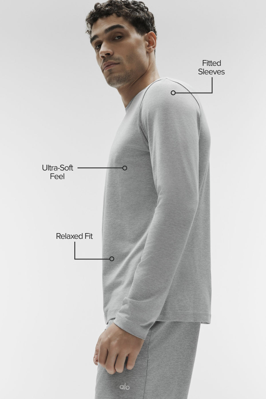 Conquer Reform Crewneck Long Sleeve - Athletic Heather Grey image 2