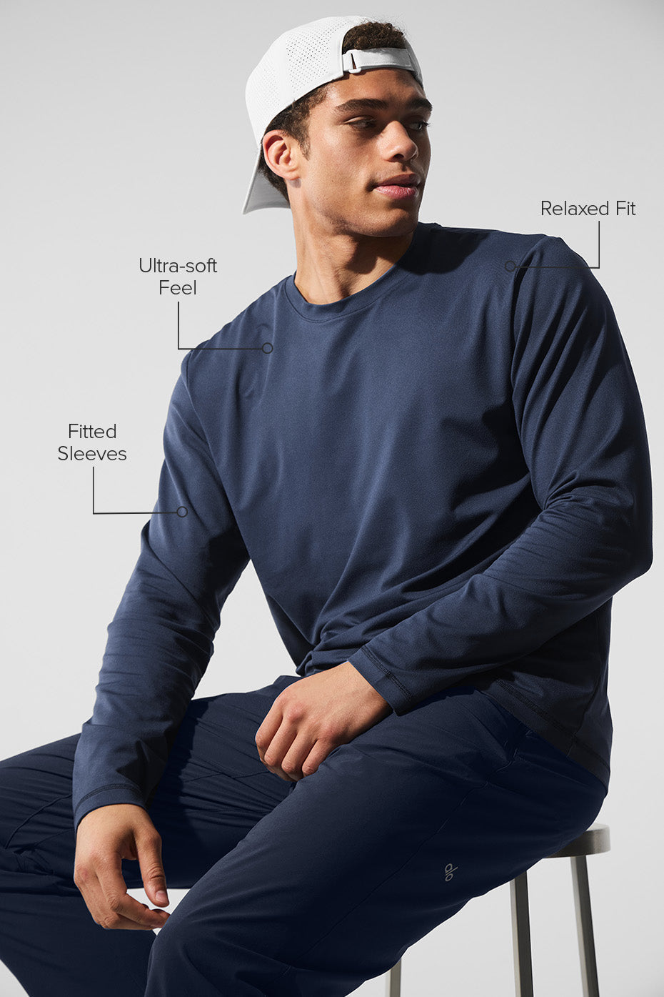 Conquer Reform Crewneck Long Sleeve - Navy image 2