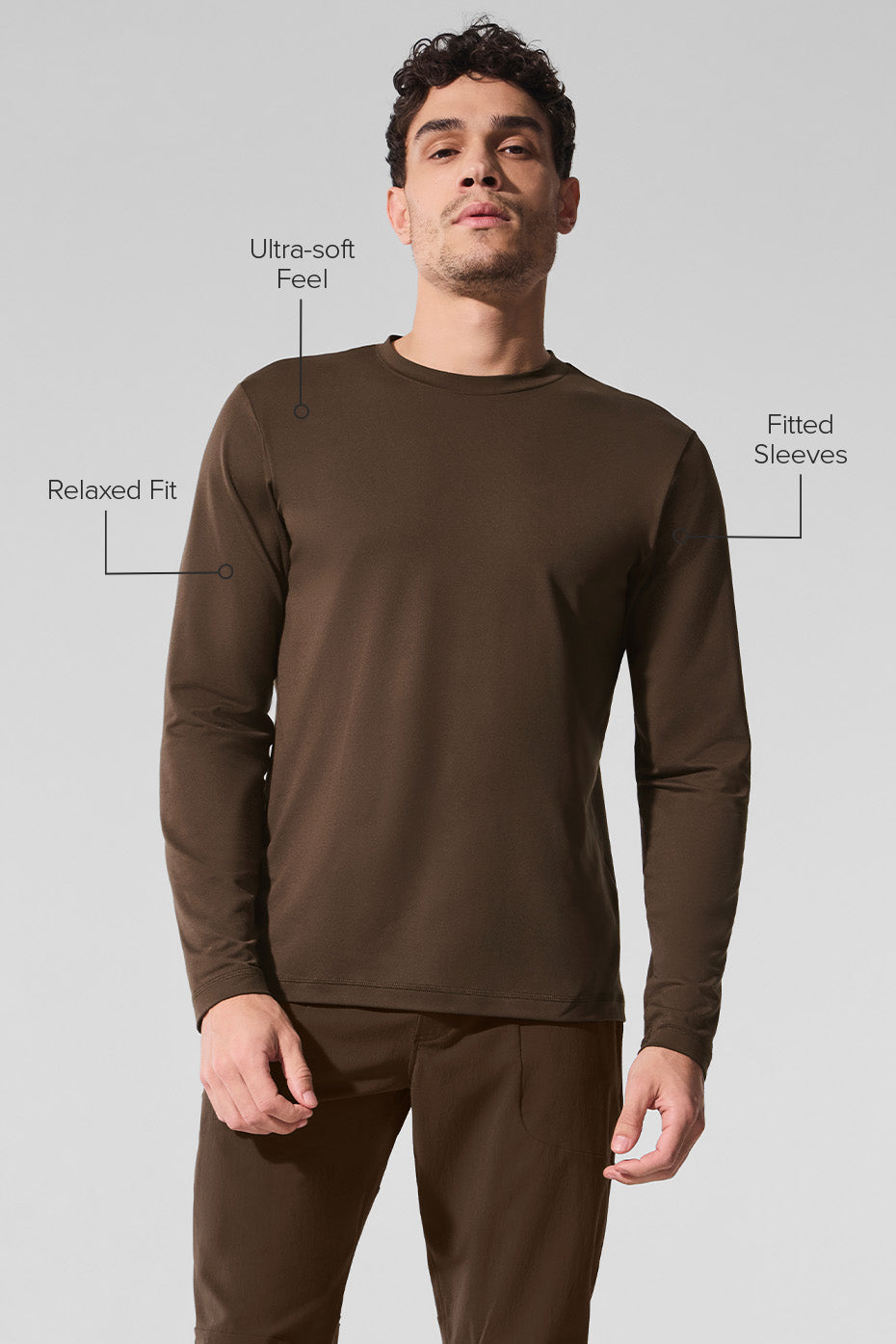 Conquer Reform Crewneck Long Sleeve - Espresso image 2