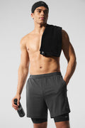Conquer React 2-In-1 Performance Short - Anthracite/Black image 1