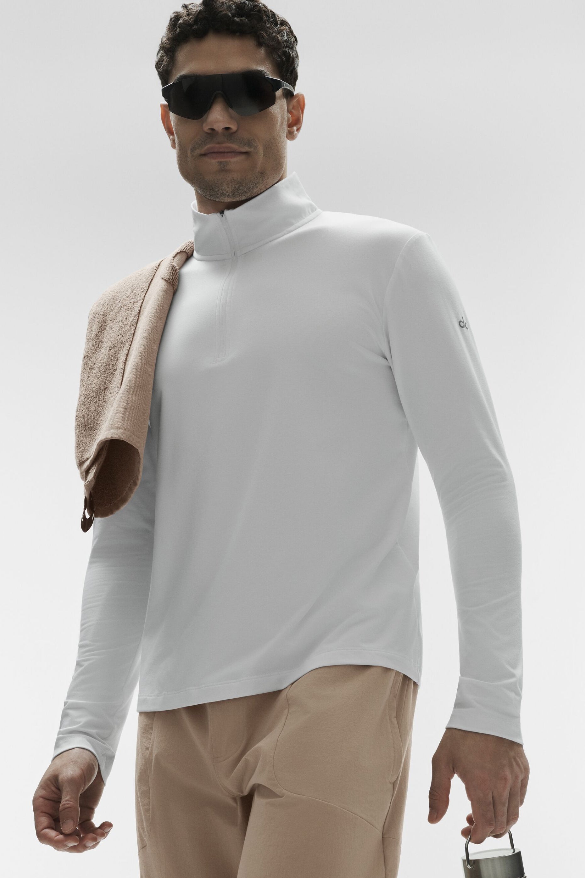 Conquer 1/4 Zip Reform Long Sleeve - White image 4