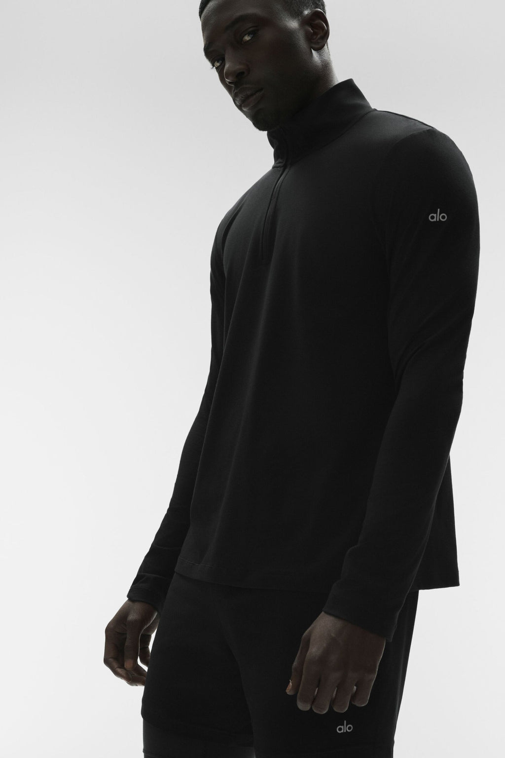 Conquer 1/4 Zip Reform Long Sleeve - Black image 1