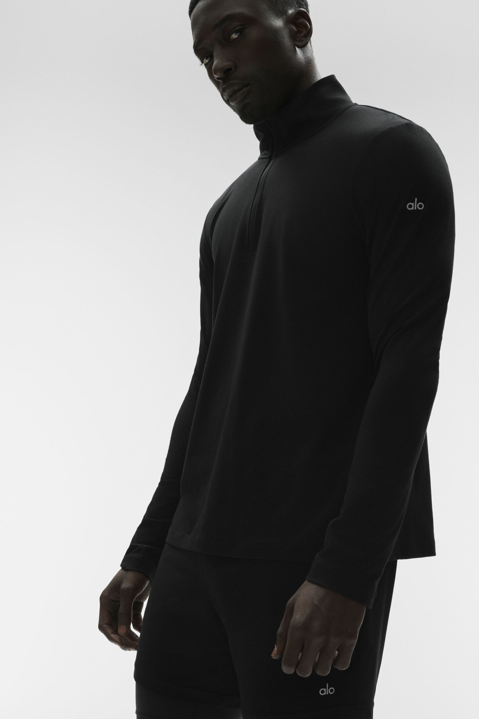 Conquer 1/4 Zip Reform Long Sleeve - Black image 1