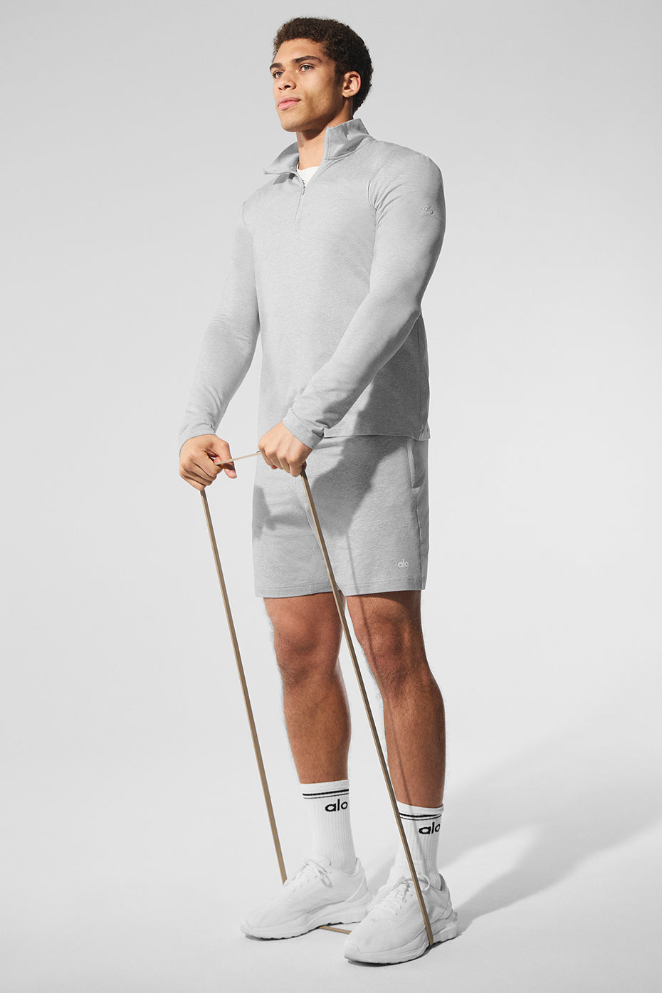 Conquer 1/4 Zip Reform Long Sleeve - Athletic Heather Grey image 5