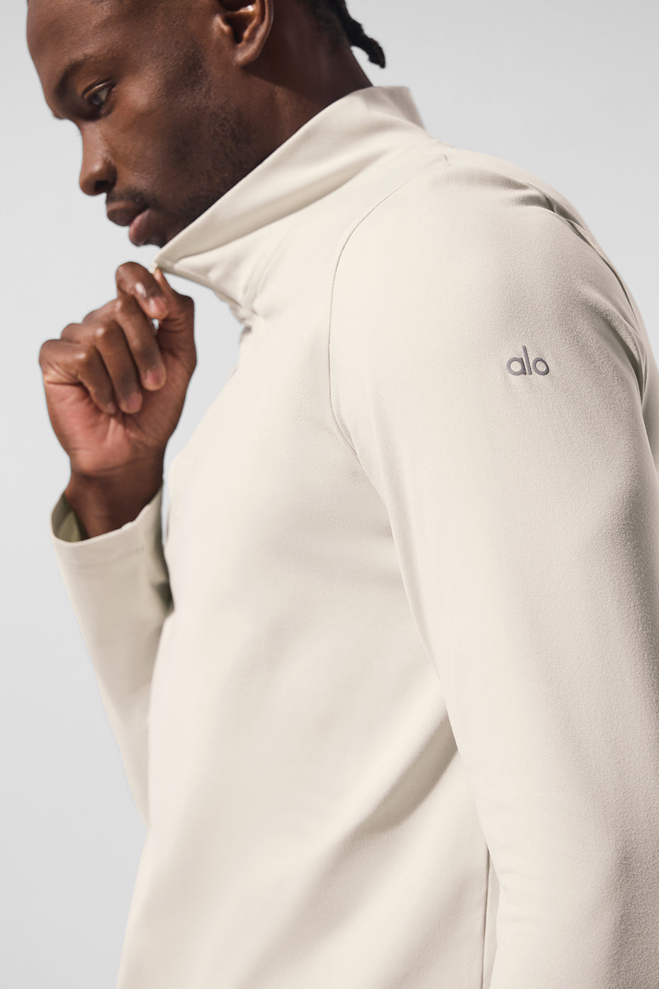Conquer 1/4 Zip Reform Long Sleeve - Bone image 4