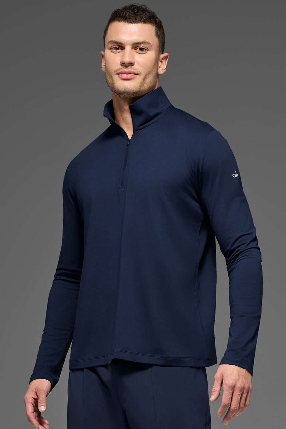Conquer 1/4 Zip Reform Long Sleeve - Navy image 1