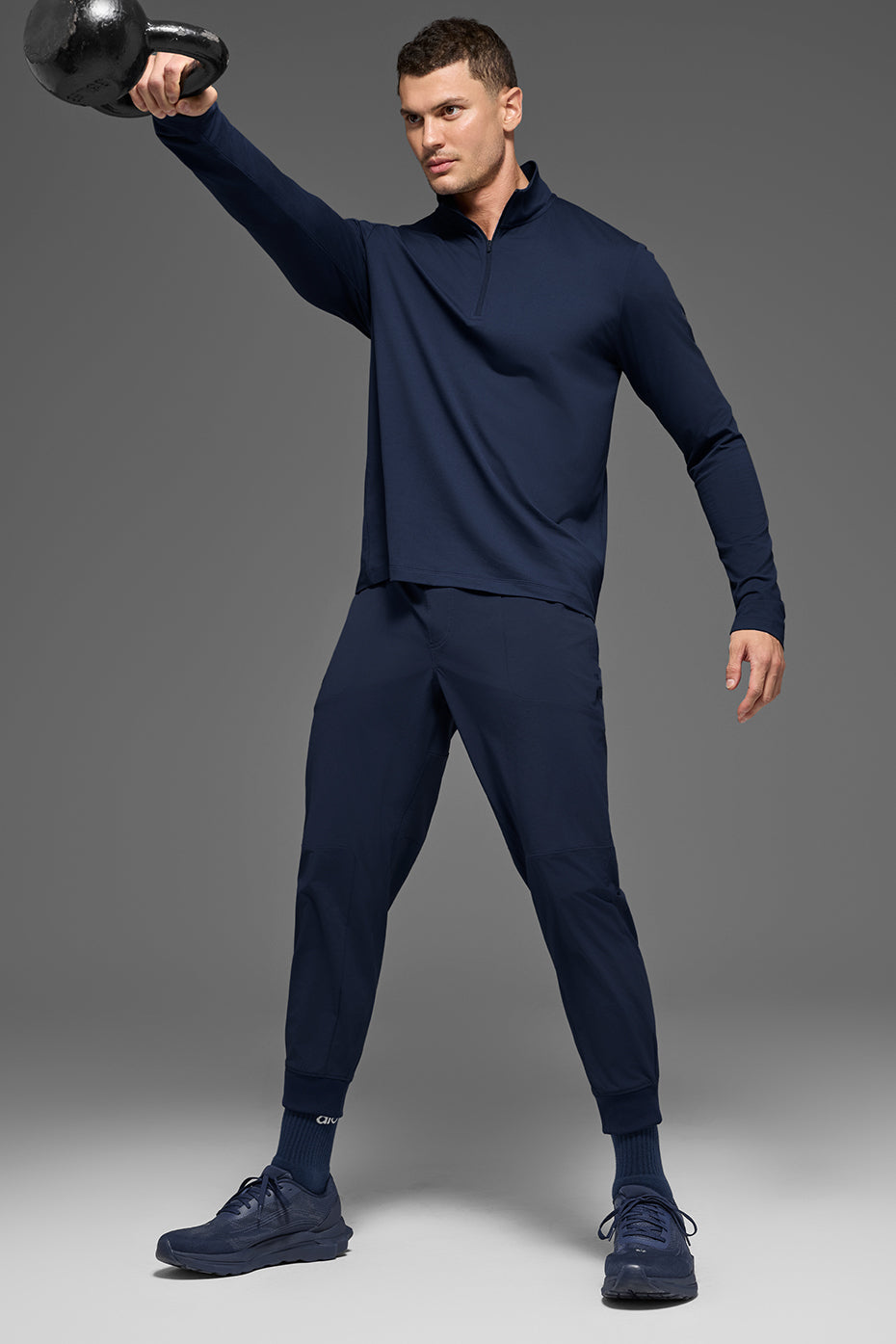 Conquer 1/4 Zip Reform Long Sleeve - Navy image 4
