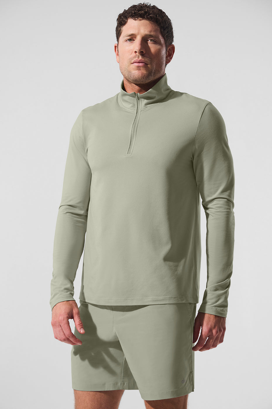 Conquer 1/4 Zip Reform Long Sleeve - Limestone image 1