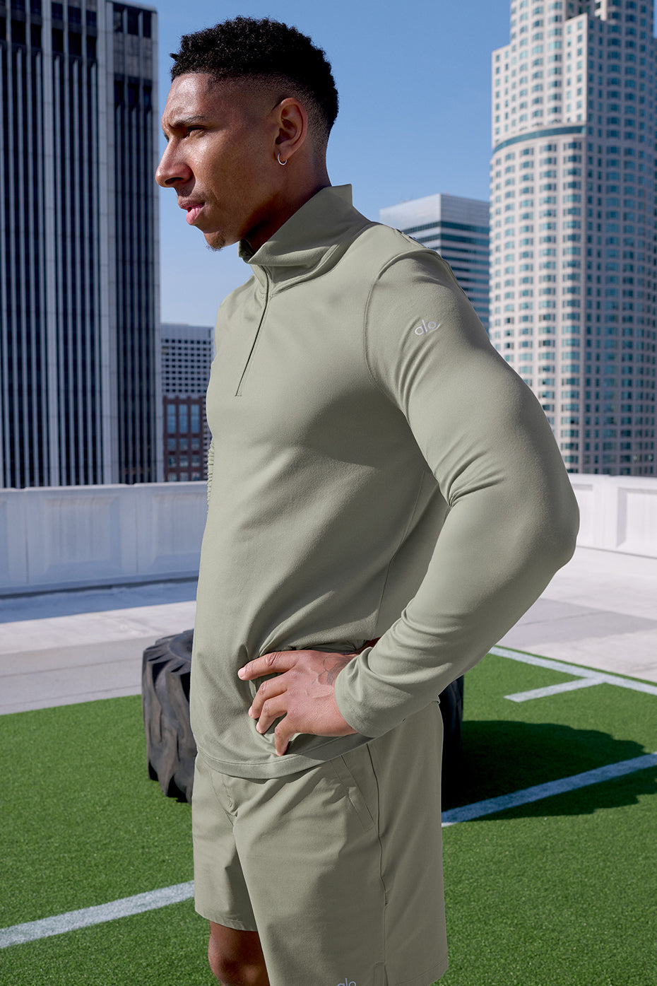 Conquer 1/4 Zip Reform Long Sleeve - Limestone image 6