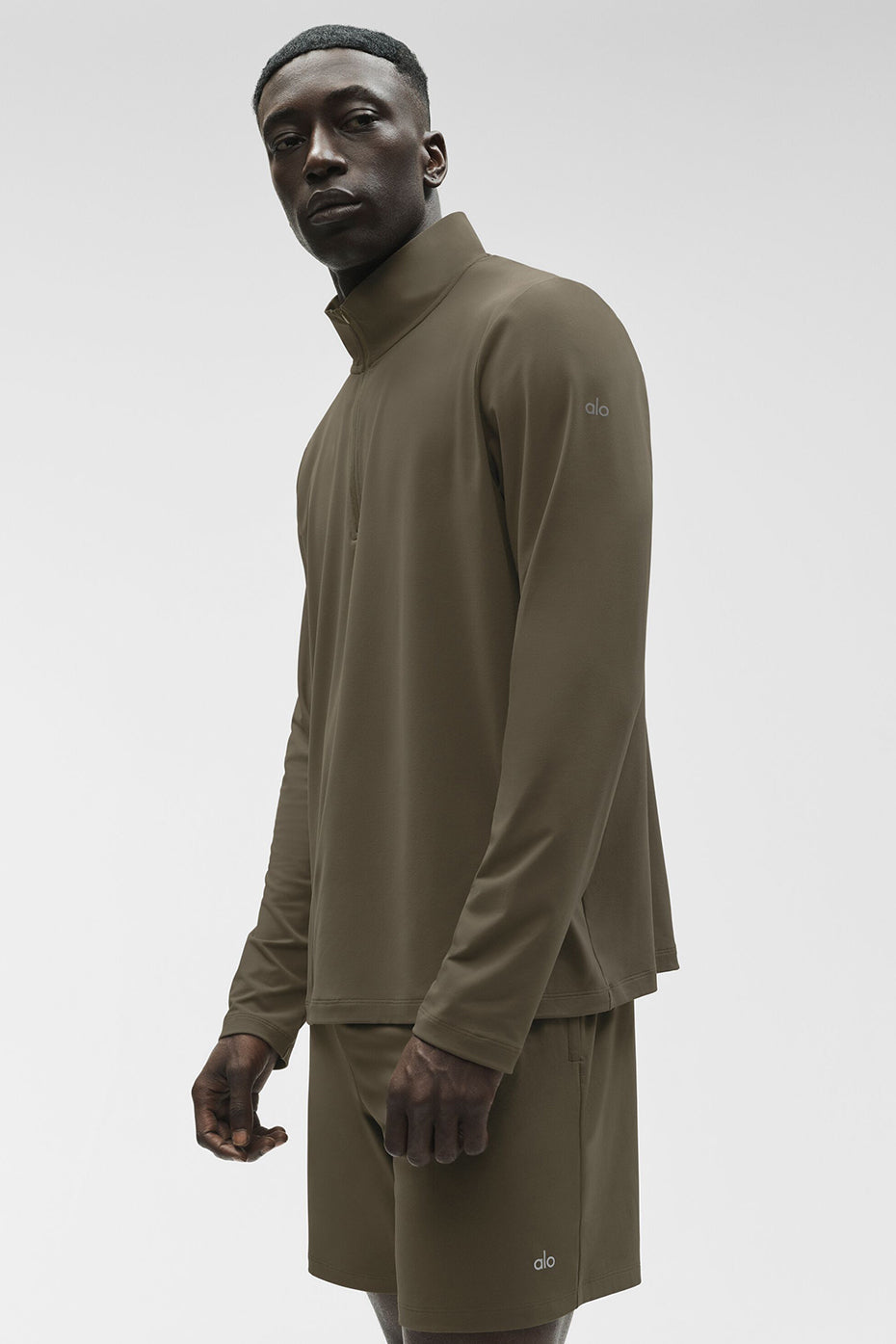 Conquer 1/4 Zip Reform Long Sleeve - Olive Tree image 5
