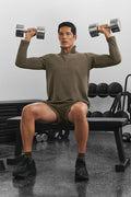 Conquer 1/4 Zip Reform Long Sleeve - Olive Tree image 1