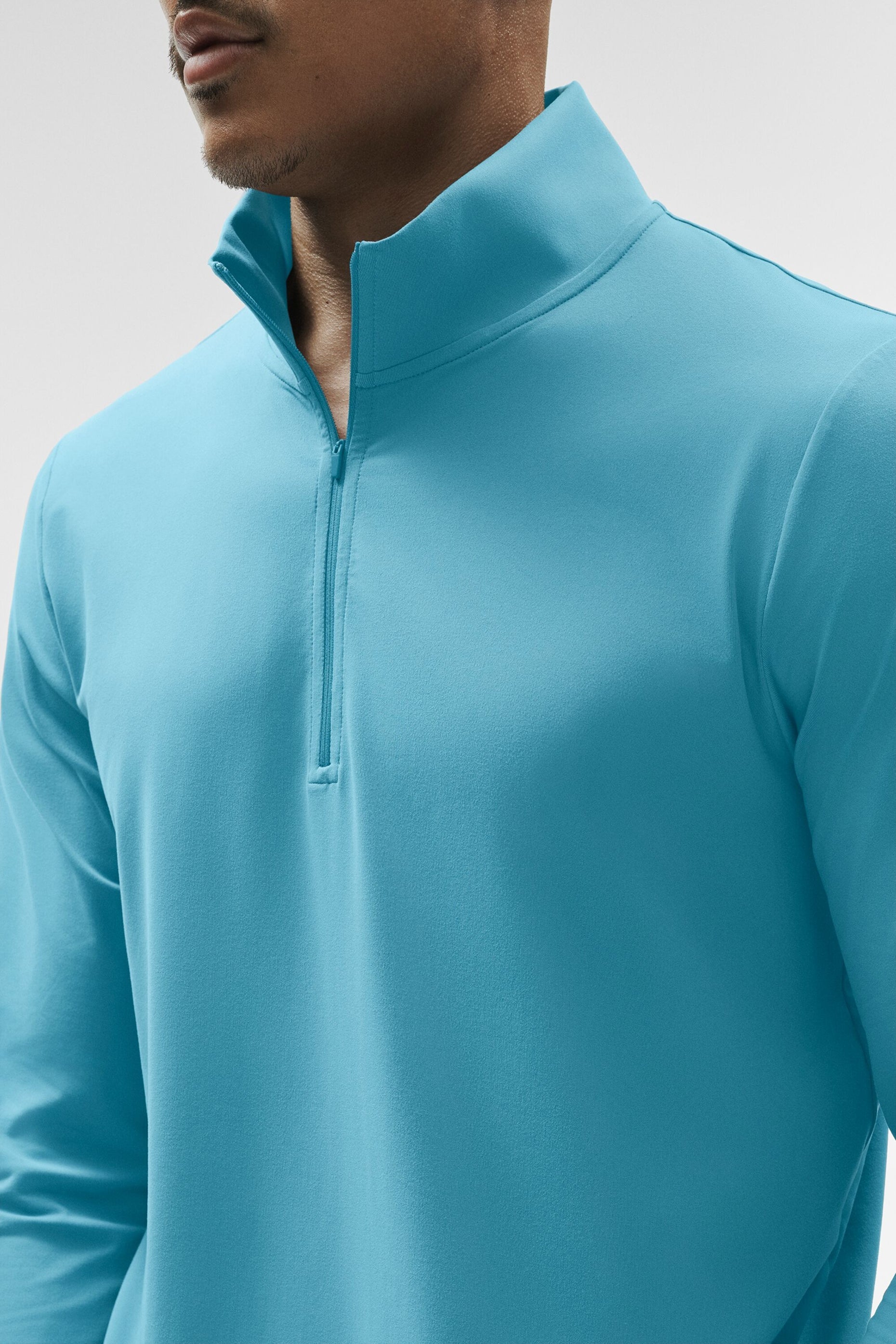 Conquer 1/4 Zip Reform Long Sleeve - Blue Breeze image 3