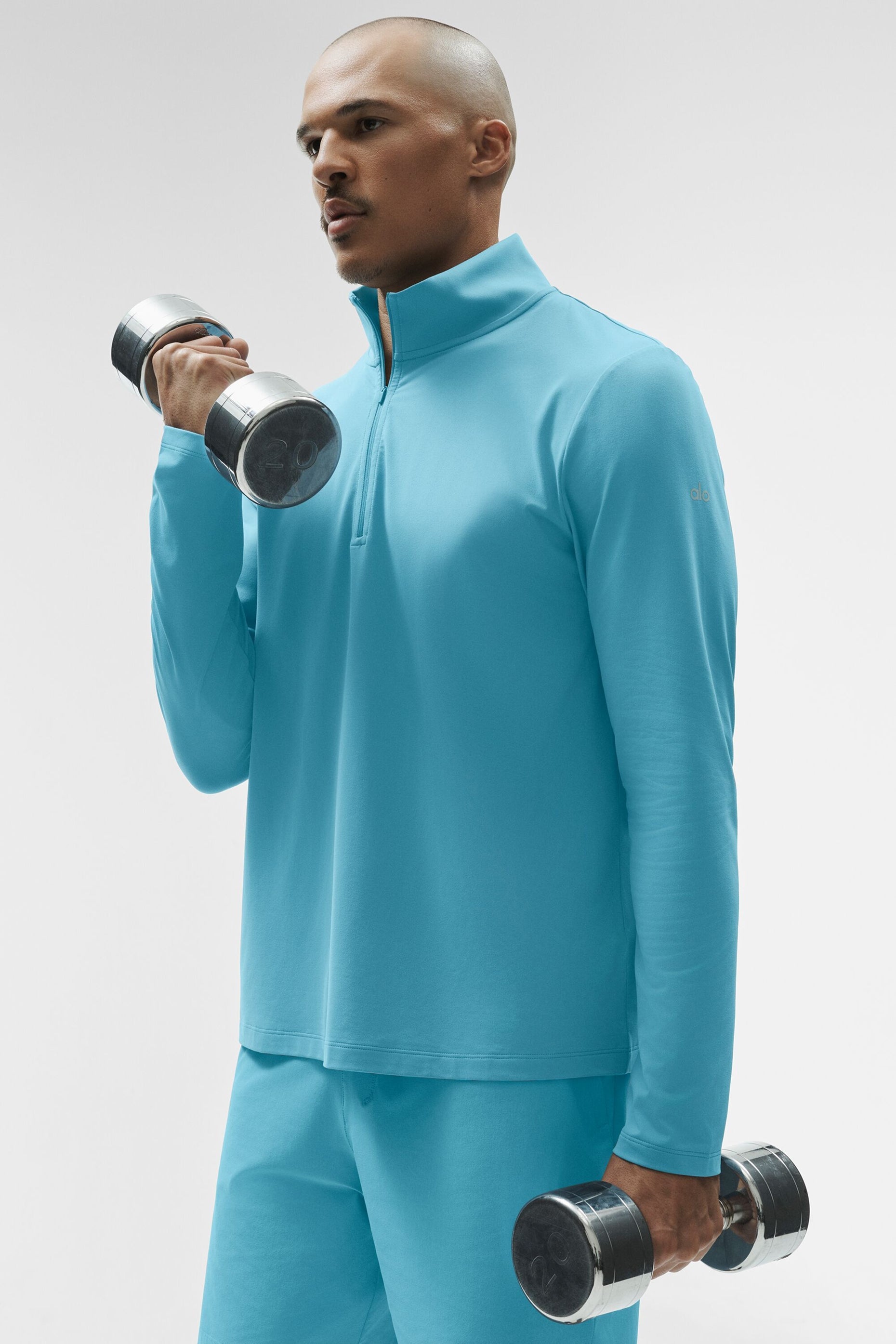 Conquer 1/4 Zip Reform Long Sleeve - Blue Breeze image 1