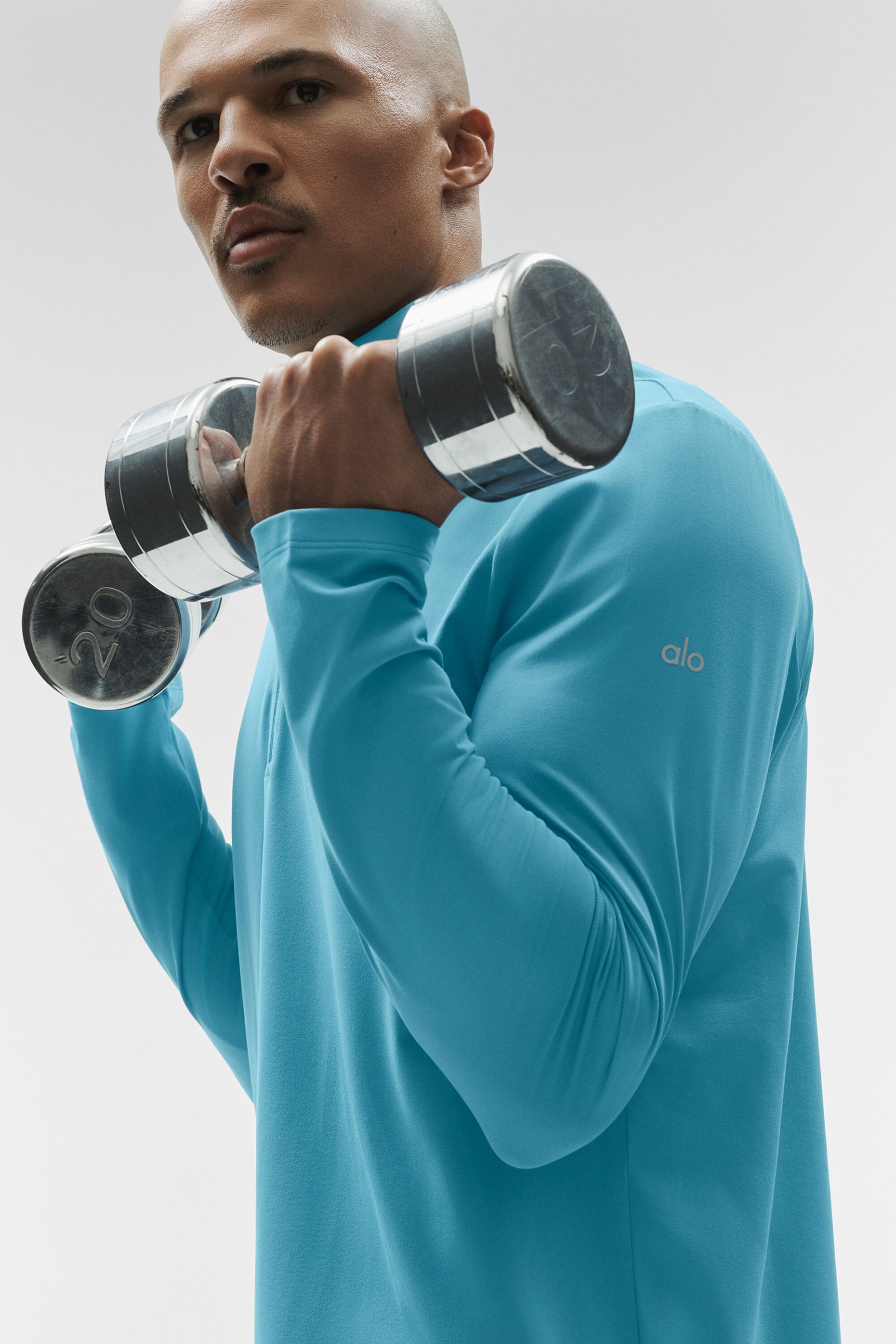 Conquer 1/4 Zip Reform Long Sleeve - Blue Breeze image 4
