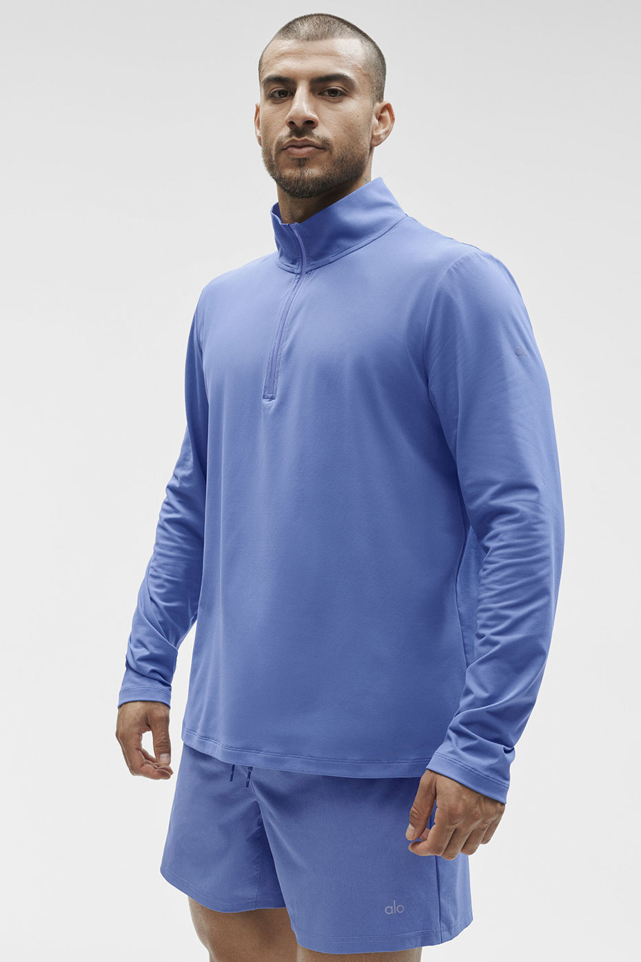 Conquer 1/4 Zip Reform Long Sleeve - Provence Blue image 4