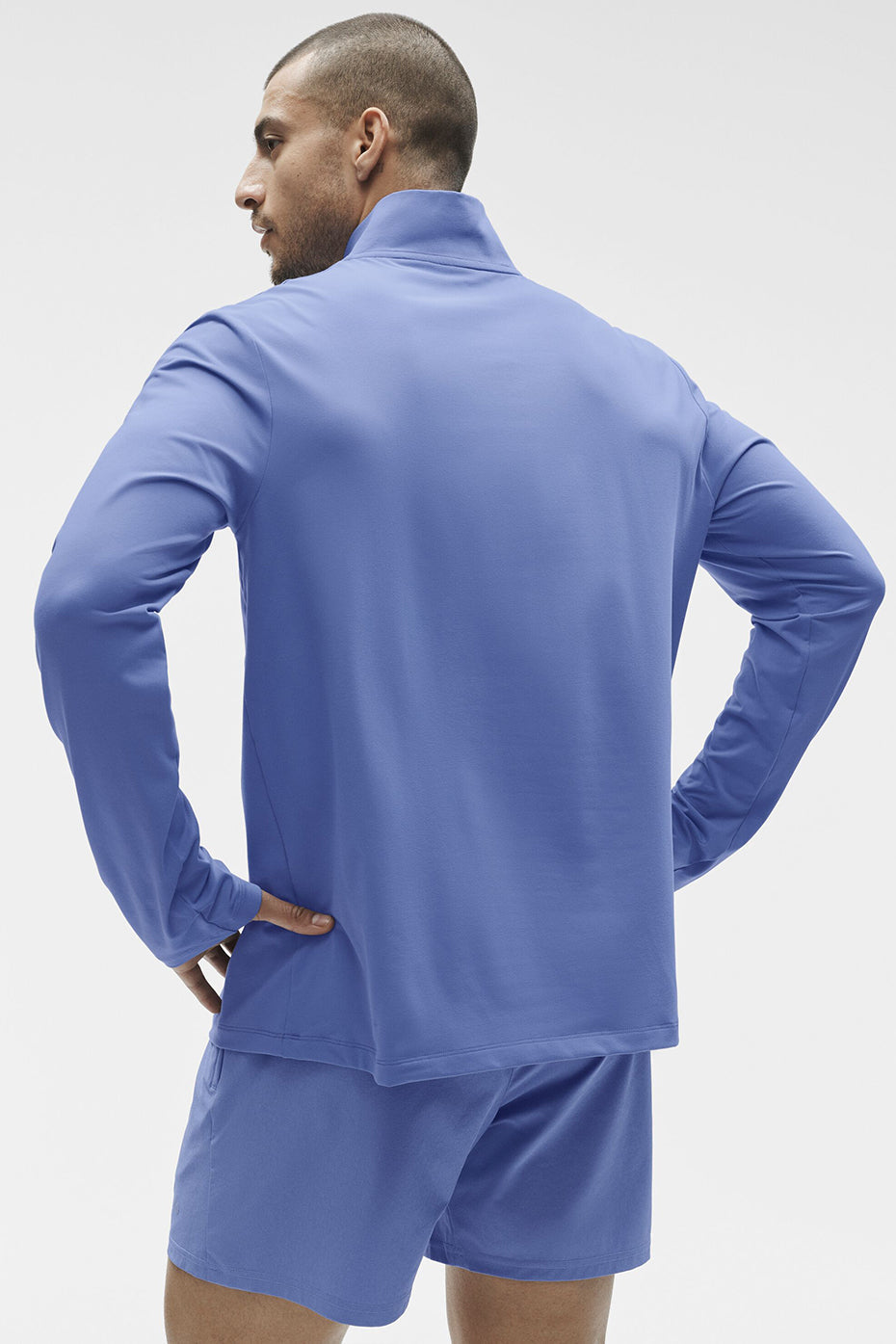Conquer 1/4 Zip Reform Long Sleeve - Provence Blue image 2