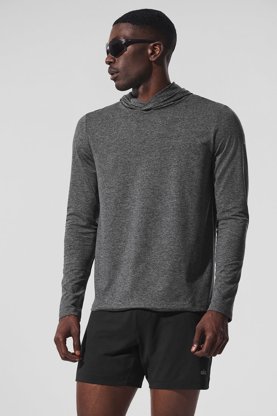 Conquer Reform Long Sleeve With Hood - Dark Heather Grey image 1