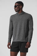 Conquer Reform Long Sleeve With Hood - Dark Heather Grey image 1