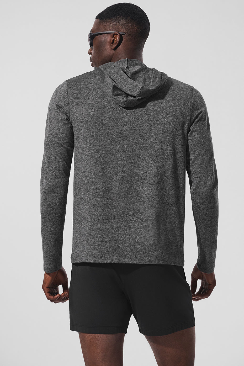 Conquer Reform Long Sleeve With Hood - Dark Heather Grey image 3