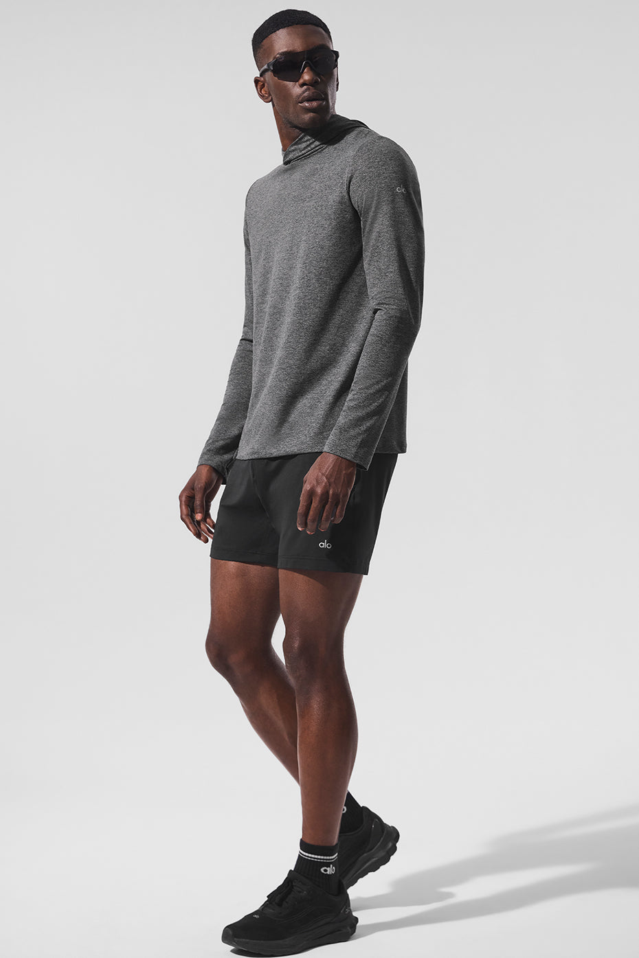 Conquer Reform Long Sleeve With Hood - Dark Heather Grey image 4