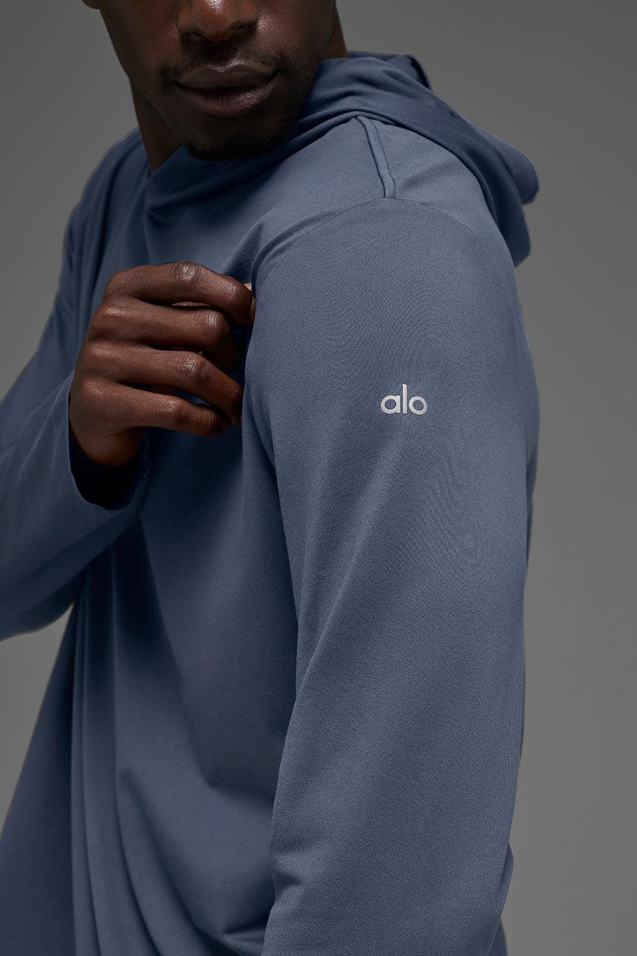 Conquer Reform Long Sleeve With Hood - Bluestone image 2
