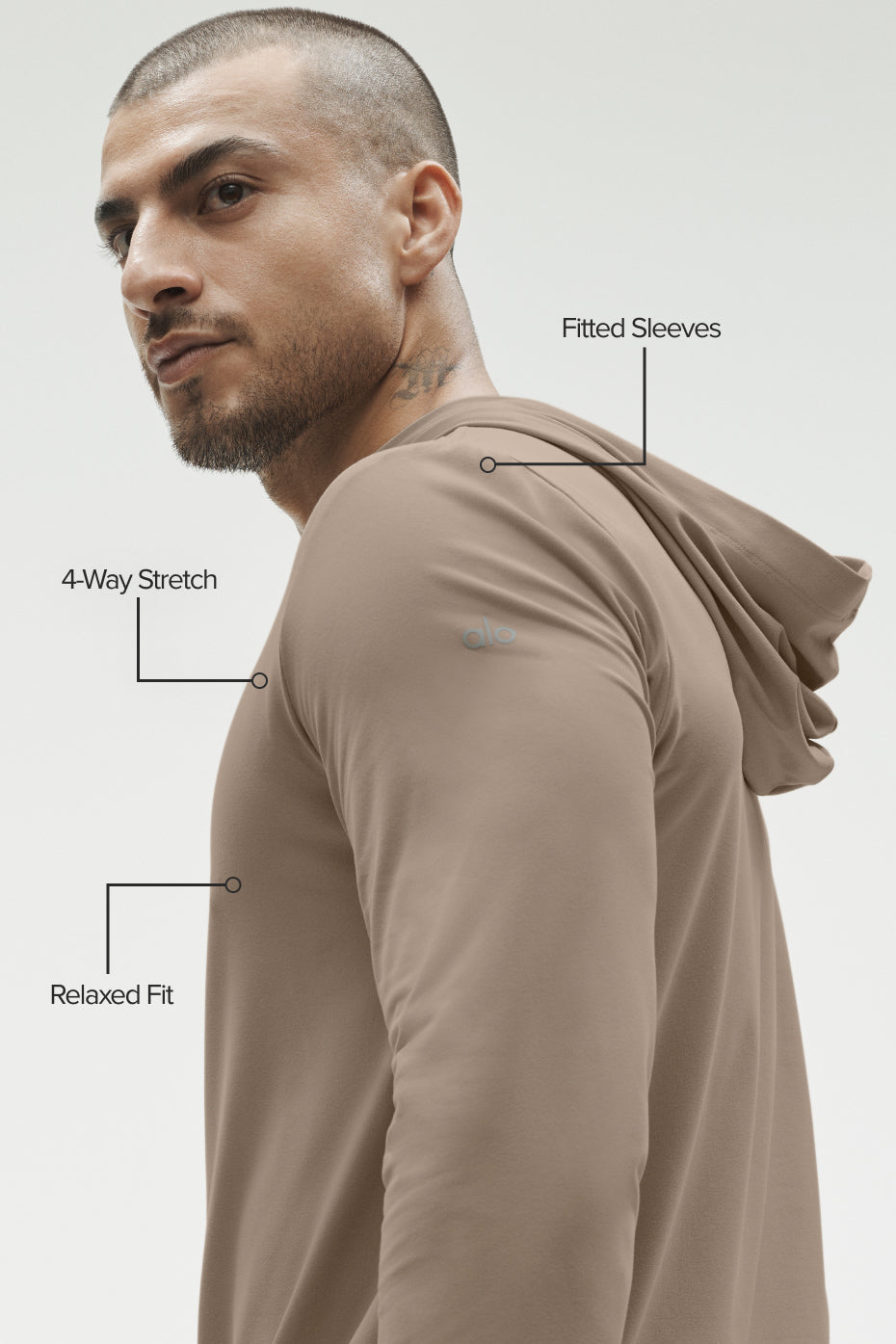 Conquer Reform Long Sleeve With Hood - Gravel image 2