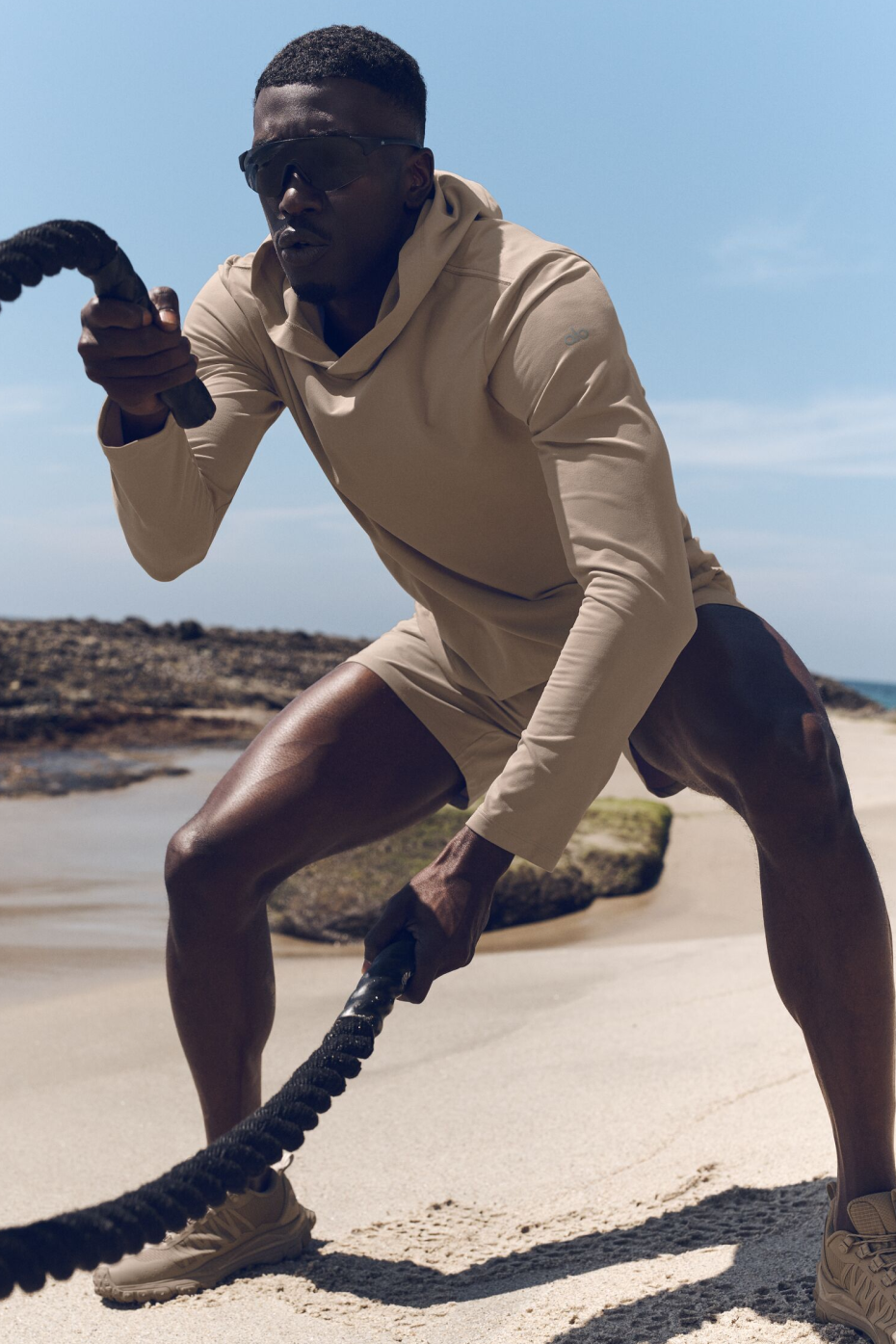 Conquer Reform Long Sleeve With Hood - Gravel image 1