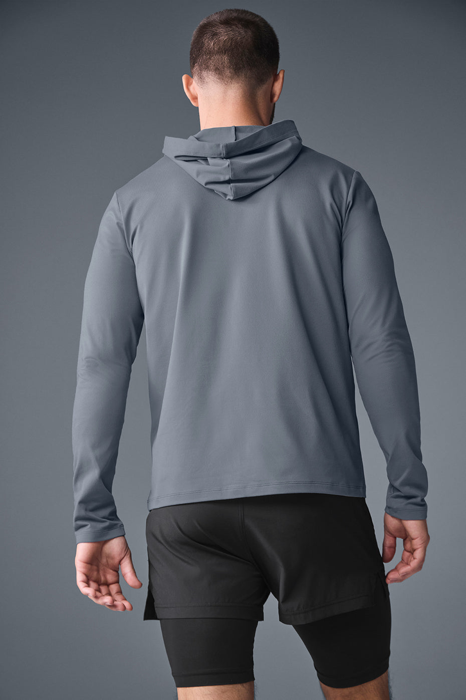 Conquer Reform Long Sleeve With Hood - Steel Grey image 3
