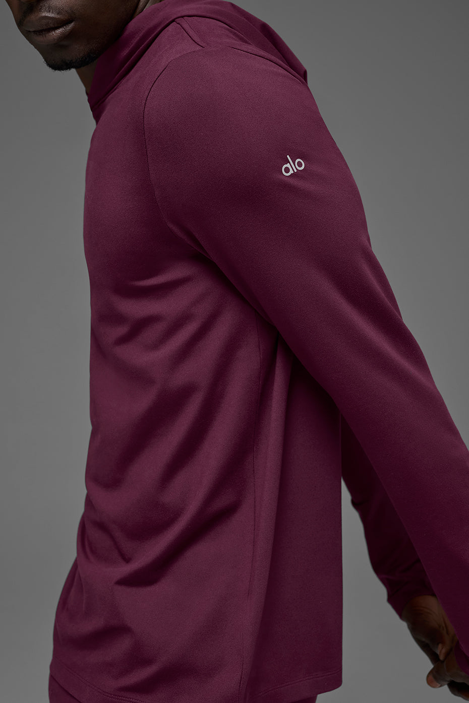 Conquer Reform Long Sleeve With Hood - Burgundy image 2