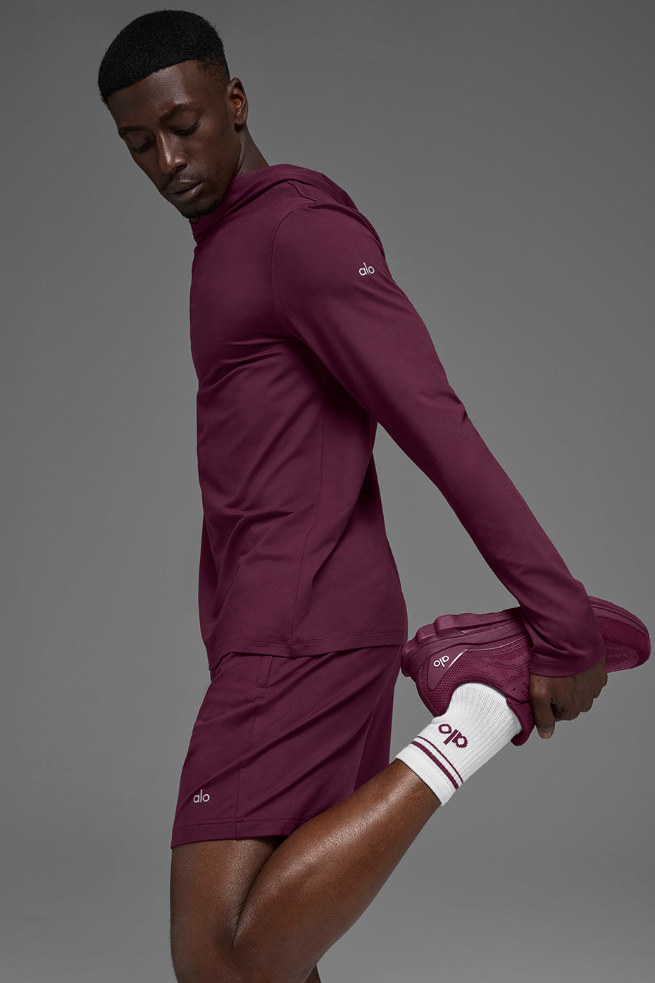 Conquer Reform Long Sleeve With Hood - Burgundy image 4