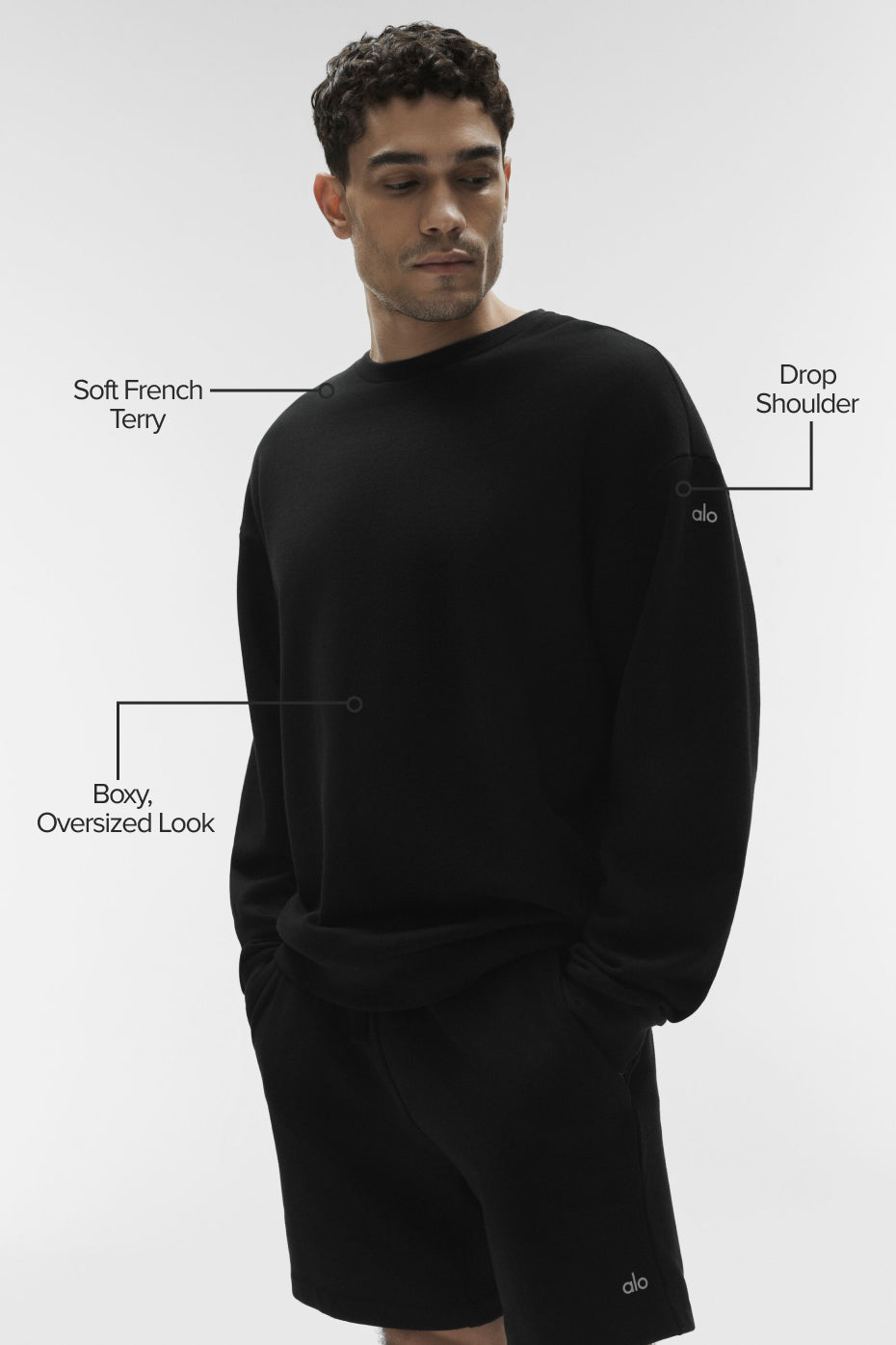 Chill Crew Neck Pullover - Black image 2