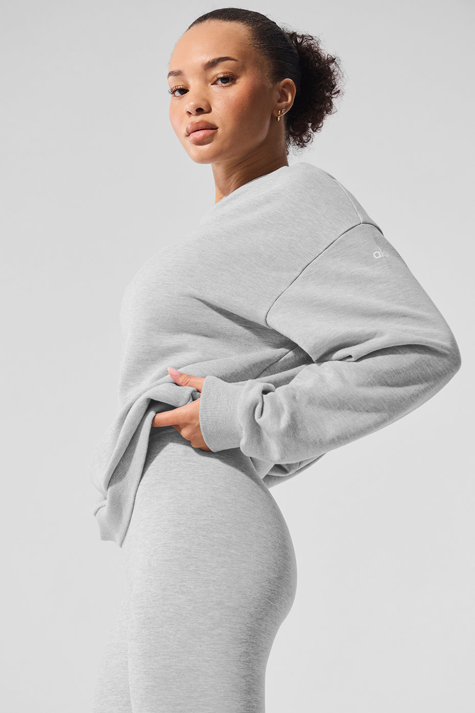 Chill Crew Neck Pullover - Athletic Heather Grey image 4