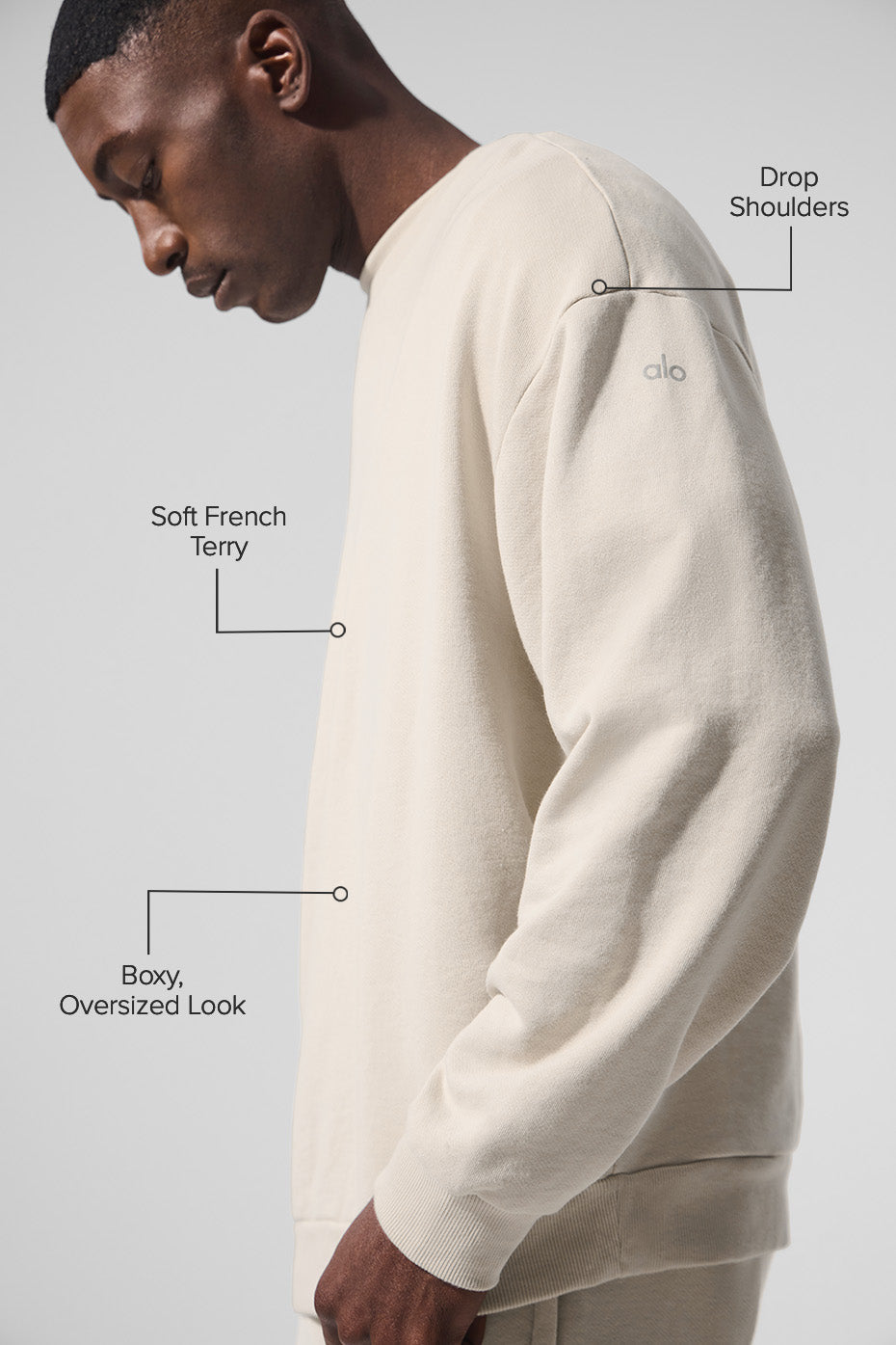 Chill Crew Neck Pullover - Bone image 2