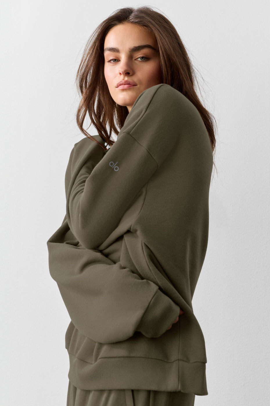 Chill Crew Neck Pullover - Olive Tree image 3