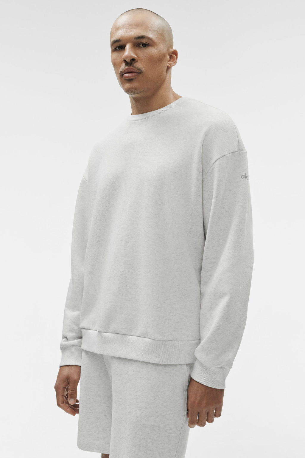 Chill Crew Neck Pullover - White Heather image 3